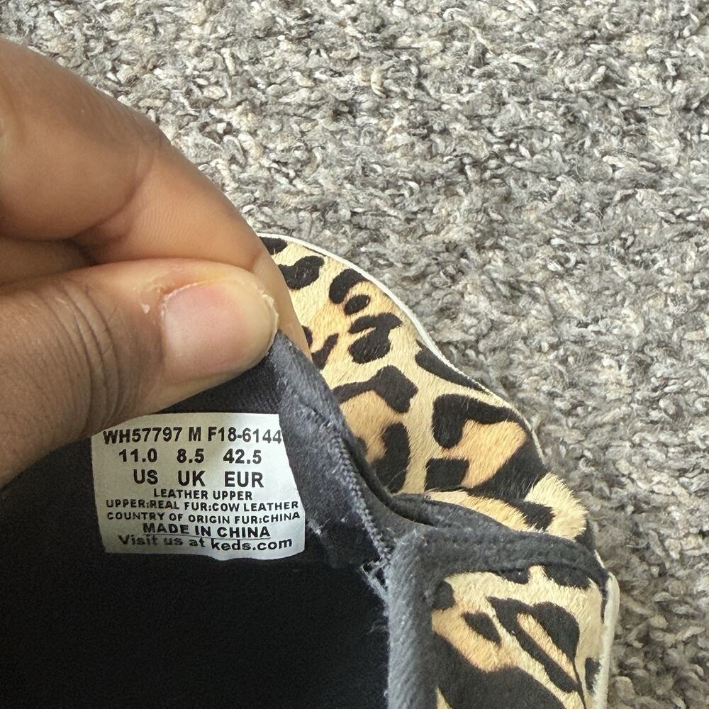 Keds For Kate Spade Womens calf Hair Leopard Print Fashion Sneakers Shoe 11 - Picture 7 of 7